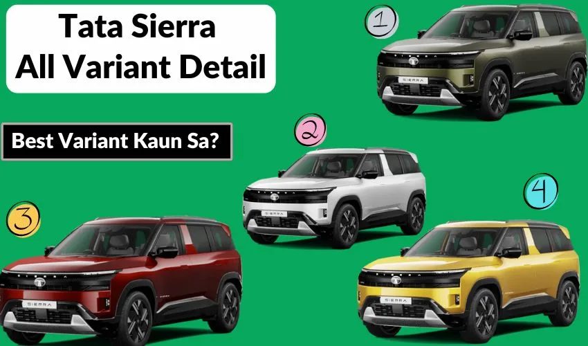 Tata Sierra Full Variant Breakdown