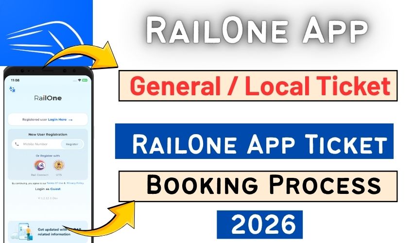 RailOne App General Ticket Book Kare