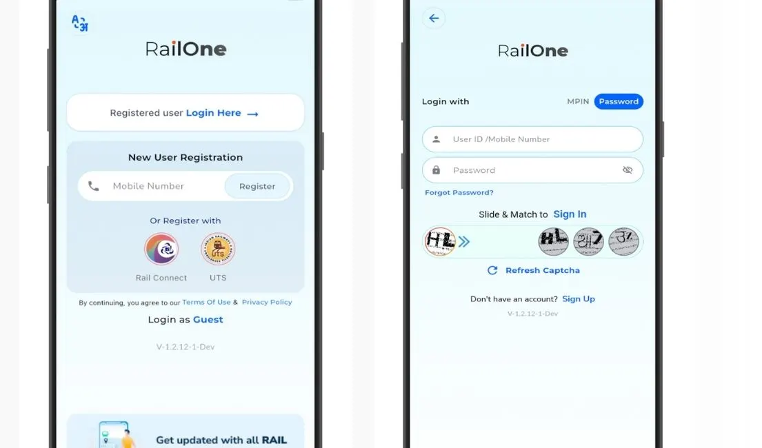 RailOne App Monthly Pass Kaise Banaye