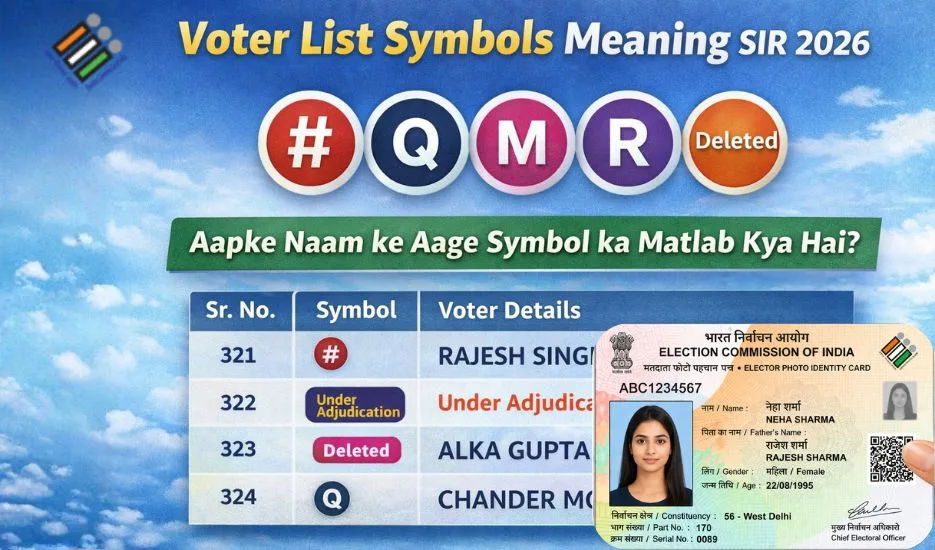 Voter list me # Meaning